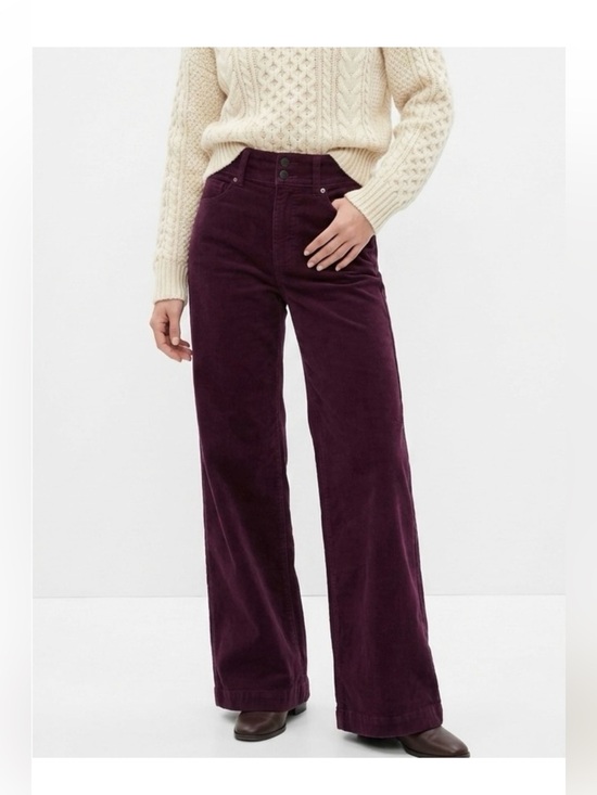 GAP Pants - Gap High-Rise Wide-Leg Corduroy